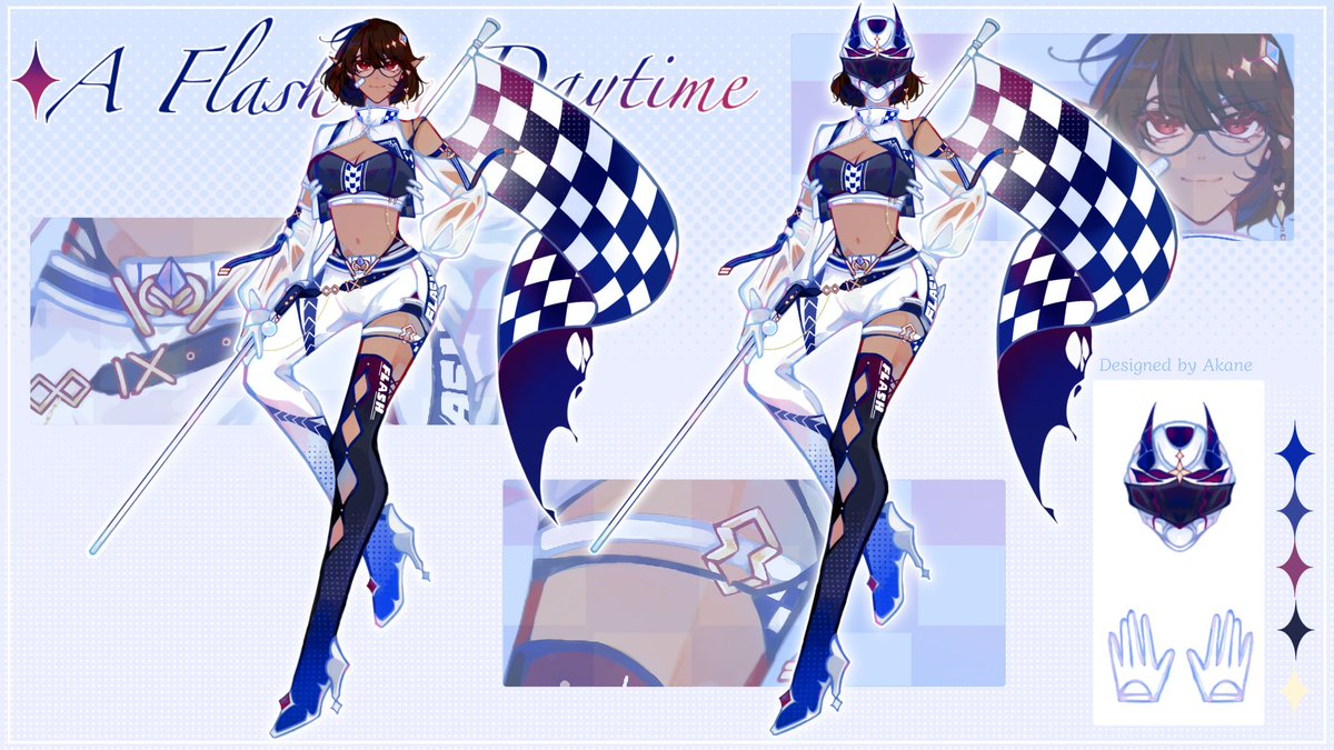 .・。.・゜✭ Think you can win against me? ✫・゜・。.
Your favorite shapeshifter god got herself a new outfit—this time for racing. I’ll meet you all on the track… though you know I’ll win.  
🎨: @/stardustatelier on vGen  
#lunerart #vtuber #VTuberUprising #ENVtuber #VtuberEN