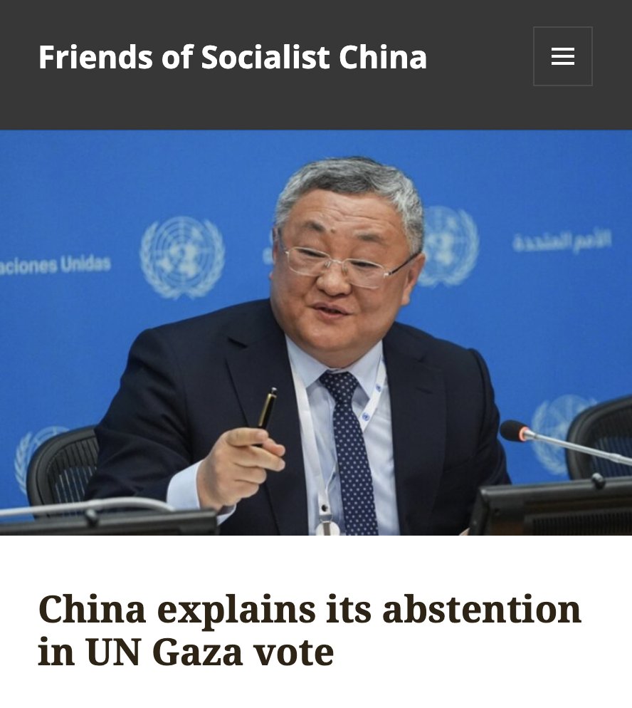 agent_of_change's tweet photo. A few people have expressed their disappointment that Russia and China abstained from voting on the recent US-proposed Security Council resolution on post-war arrangements for Gaza.

Such sentiments are understandable, as the resolution is clearly inadequate and fails to address the core issues of justice for the Palestinian people. Most importantly, as Fu Cong, China’s ambassador to the UN, points out, the resolution “does not demonstrate the fundamental principle of Palestinians governing Palestine”.

Nonetheless, a veto by China or Russia would have been counterproductive, and would not have changed the reality on the ground. The alternative to the resolution was not, sadly, waving a magic wand and establishing a Free Palestine; it was no resolution at all, which would have left the US and its allies completely free to act without even a semblance of international oversight or accountability.

Meanwhile, the resolution was supported by a majority of Arab and Islamic countries, including the State of Palestine and the four majority-Muslim countries currently serving as non-permanent members of the Security Council: Algeria, Pakistan, Somalia, and Sierra Leone. 

As this piece points out: “For China, or Russia, to have exercised the veto would only have weakened their position vis-à-vis the Arab and Islamic nations and correspondingly further strengthened that of the United States. For 70 years since the Asian-African Conference in Bandung, China has worked tirelessly to build and maintain a global united front of newly independent and developing countries, despite the painful and difficult compromises this sometimes entails. Moreover, a Chinese or Russian veto on this occasion would have done nothing to materially deter the United States or Israel from proceeding with their plans.”

By abstaining, China and Russia have registered their disapproval of the resolution without undermining the broader international consensus or the possibility of a lasting peace. As Fu Cong put it, the decision was made in the light of “the fragile and severe situation in Gaza, the imperative of maintaining the ceasefire, and the positions of the regional countries and Palestine”. 

https://t.co/ImZcuOaPsN