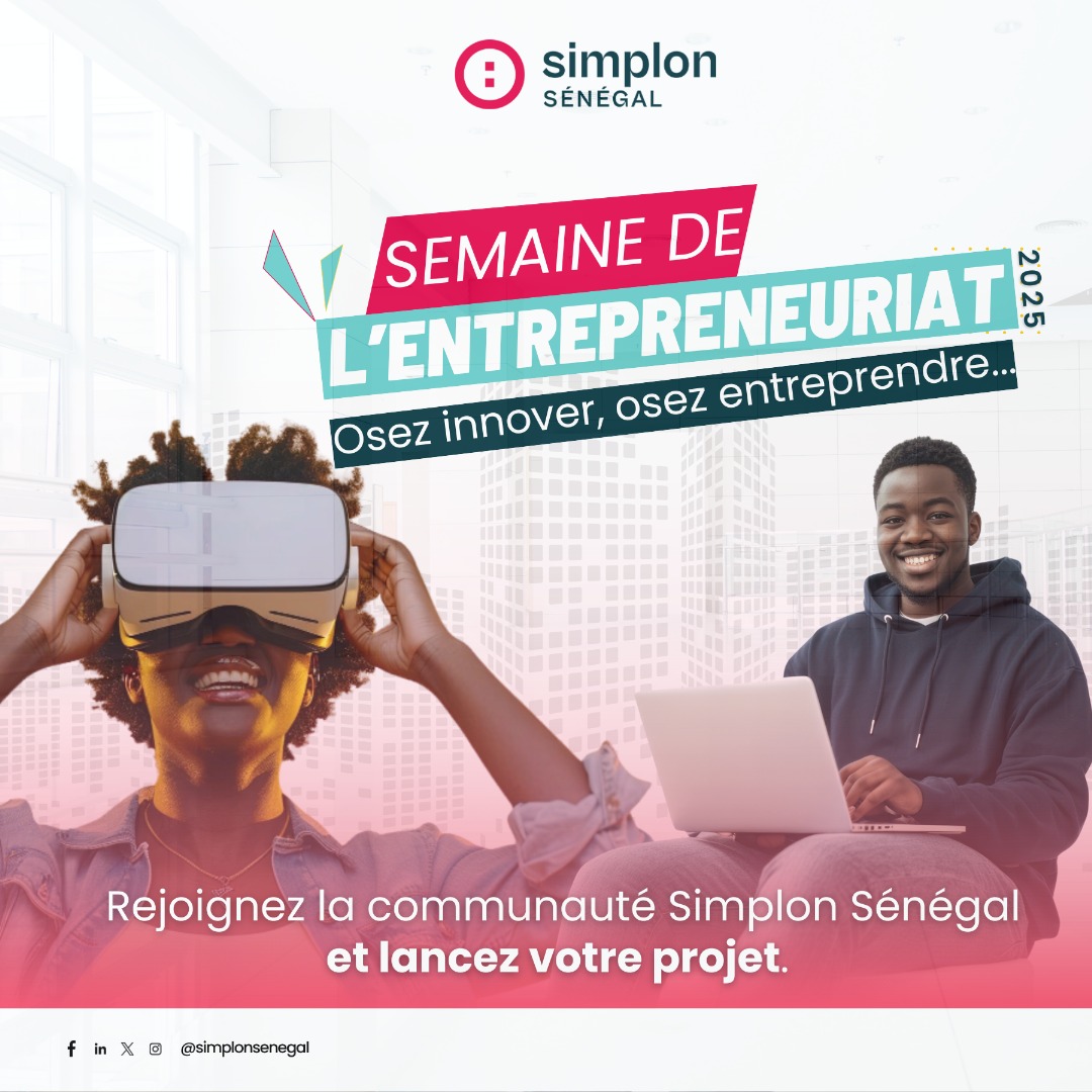 La Semaine de l’Entrepreneuriat 2025 est plus qu’un rendez-vous : c’est un engagement que Simplon Sénégal renouvelle chaque année pour encourager les jeunes à croire en leurs idées.

À travers nos actions, nos échanges et notre présence sur le terrain, nous soutenons celles et