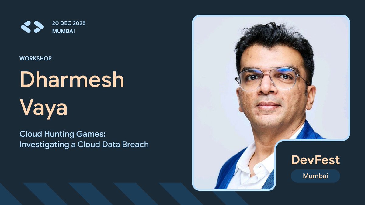gdgmad's tweet image. Workshop at DevFest Mumbai - @DRVaya 
  
This workshop provides a hands-on experience in cloud security incident response. Participants will investigate a simulated cyberattack on a fictional company, ExfilCola, where a threat actor claims to have exfiltrated sensitive data.