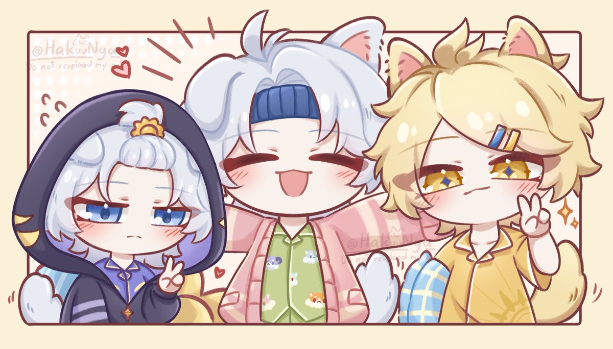 HakuuNya's tweet image. Forehead Gang☀️
#HonkaiStarRail  #Phainon #ファイノン