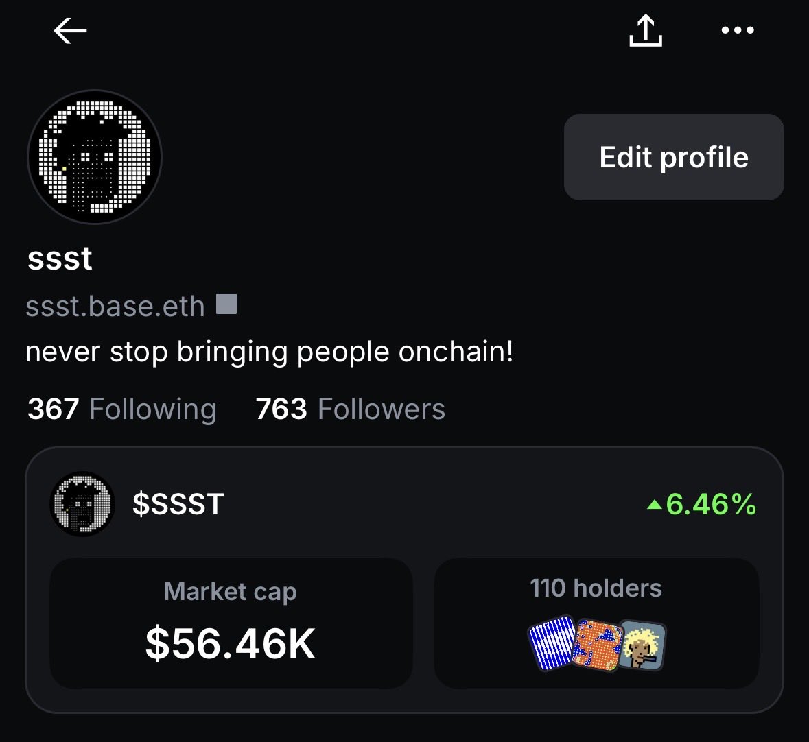 GM reply guy, 
Base app is already hit 100k+ users, I guess. 

But it’s still beta, so it means we are still early. Raise your hand if you’re one of those 🙌

Let’s connect, share your profile in comment 

base.app/profile/ssst