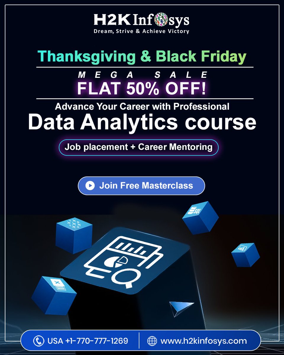 h2kinfosys's tweet image. Accelerate your career with our industry-leading Data Analytics Course
👉 Enroll Now: h2kinfosys.com/courses/data-a…
📞 +1 770-777-1269 | 📧 training@h2kinfosys.com
👉 about H2kinfosys In One Click: h2kinfosys.com/quick-links/
#DataAnalytics #DataAnalyst #PowerBI #SQL #BlackFriday2025