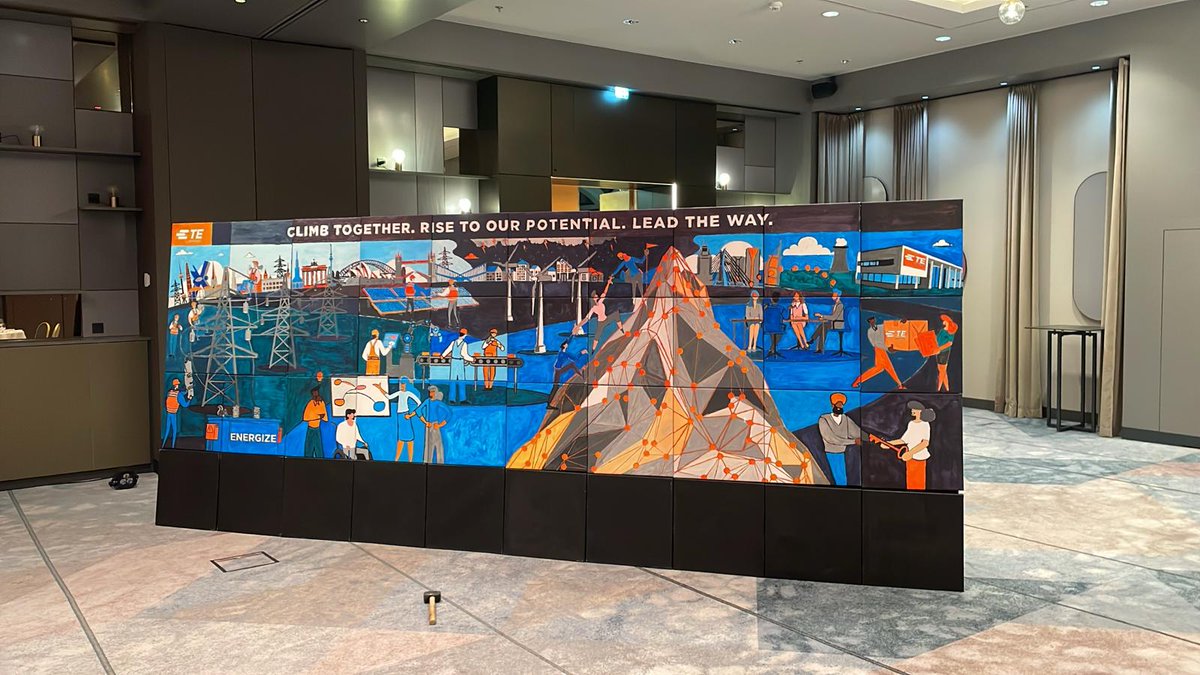 OrangeworksIE's tweet image. More pics from The Big Picture with TE Connectivity in Vienna 🎨🖼️ It’s not just about painting - it’s about perspective! Teams learn to connect the dots between individual effort &amp;amp; collective success 🤝 Creativity, communication &amp;amp; that “aha!” moment 👩‍🎨
#TeamDevelopment