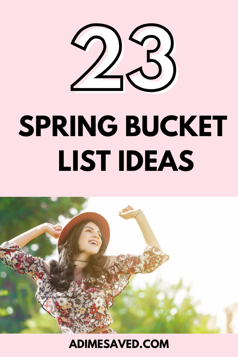 adimesaved's tweet image. Spring is in the air, and it’s time to start planning your bucket list activities for the season. Whether you’re looking to get outside and explore nature, spend time with loved ones, or simply enjoy some time in the sun, there are plenty of fun activities adimesaved.com/spring-bucket-…
