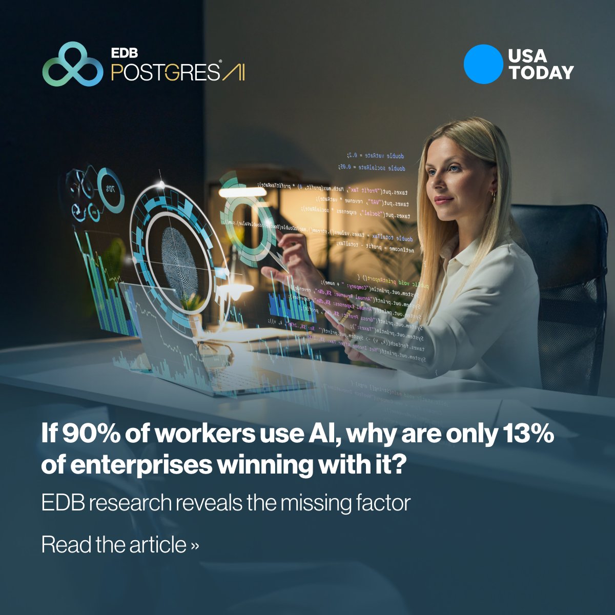 EDBPostgres's tweet image. “The question is not about doing more #Gen AI and #agenticAI; it’s about doing it the right way to deliver extraordinary value. That starts with sovereignty and open-source foundations.”

Full story in @USATODAY: usatoday.com/story/special/…