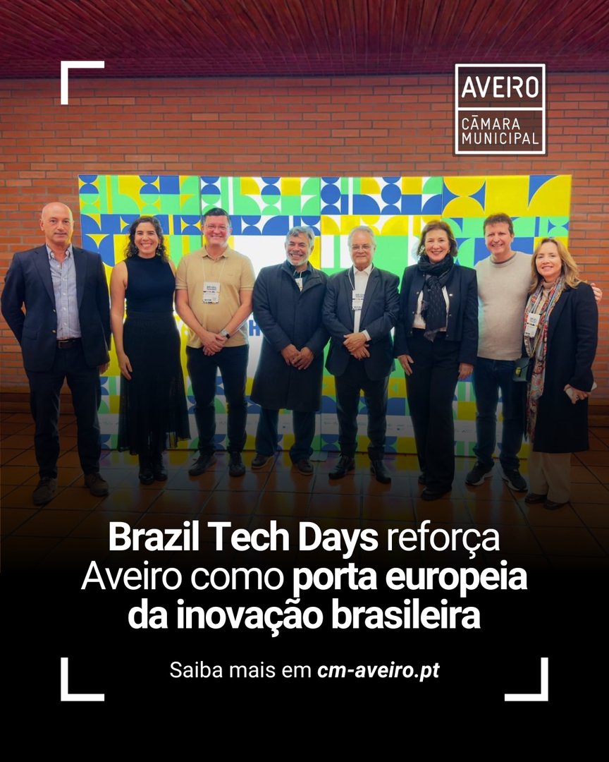 A quarta edição do Brazil Tech Days consolidou, uma vez mais, Aveiro como palco privilegiado da cooperação tecnológica entre Portugal e Brasil, reforçando o papel do Município de Aveiro como cidade de conhecimento, talento e inovação. 

#municipiodeaveiro #aveiro