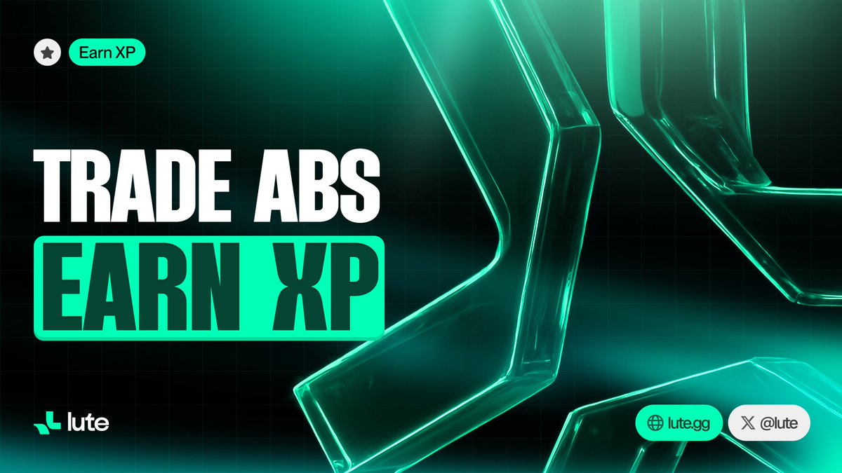 lute's tweet image. Abstract XP is now on Lute.

Every ABS trade earns you XP automatically

Here is how to link AGW to Lute ↓