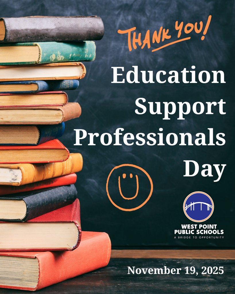 Today we celebrate Education Support Professionals Day—a special time to thank the outstanding professionals who help our schools thrive. We appreciate our ESPs’ commitment to supporting our schools each day! 💪