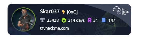 SathishSkd2's tweet image. Just unlocked a new badge on @TryHackMe! 🚀
Proud to keep leveling up my cybersecurity skills one room at a time. 🔐💻
#TryHackMe #CyberSecurity #CTF #EthicalHacking