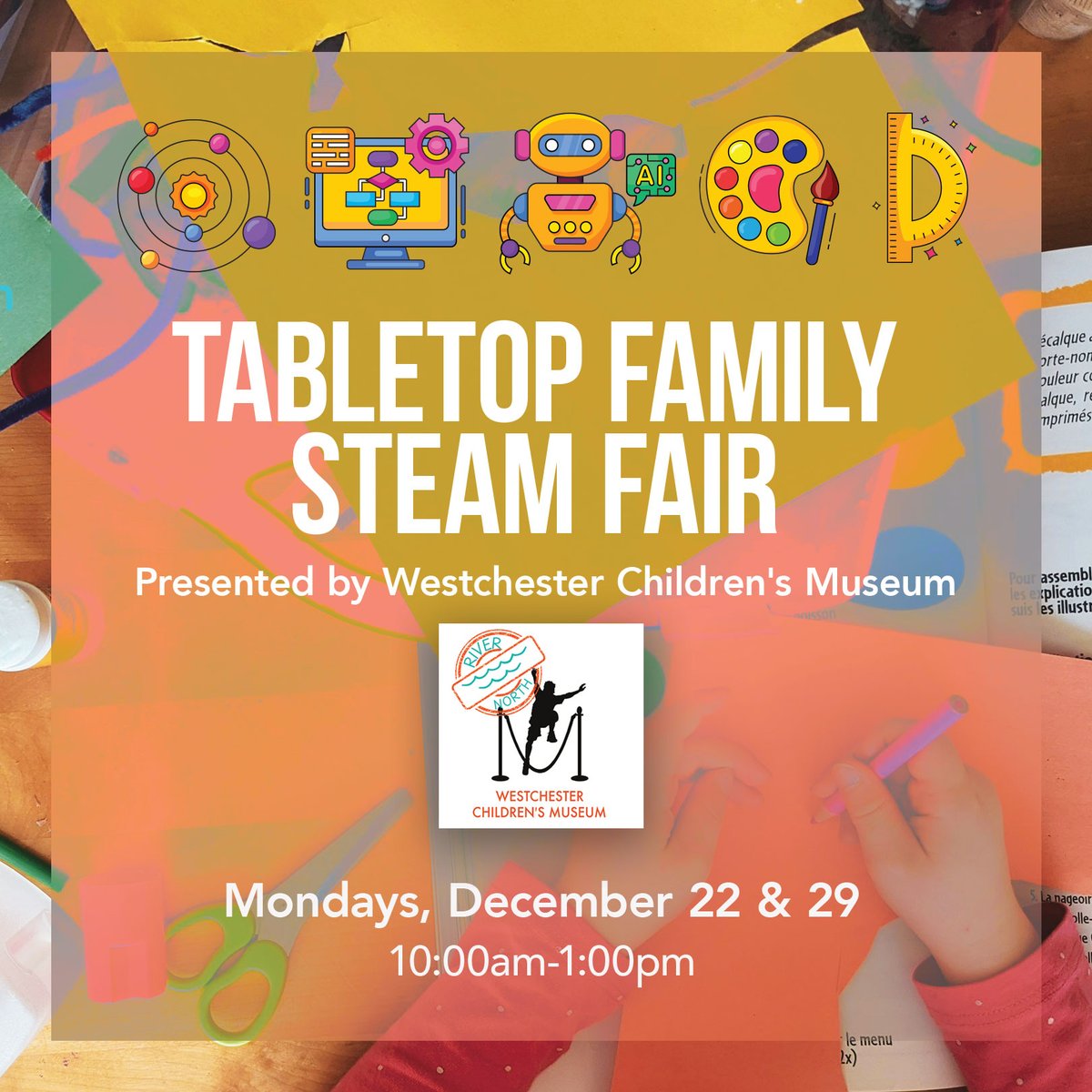 HenHudLibrary's tweet image. This is a drop-in program, come by any time between 10am-1pm for fun! Visit our website for more information. 

#westchesterchildrensmuseum #STEAM #hhfl #librariesrock