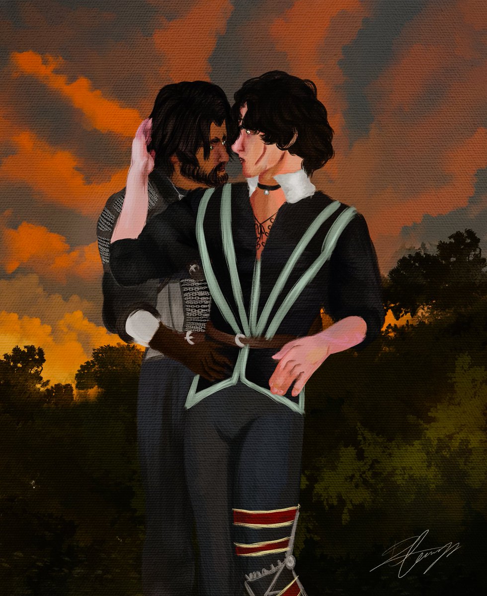 Day 4 - Witcher AU
Listen, this prompt alone is the reason why I considered to get into this week. I love witcher, is my favorite game EVER and I found it endearing that Geralt and Yennefer are also somehow cosmic soulmates ♡
#jayvikfantasyweek #jayvik