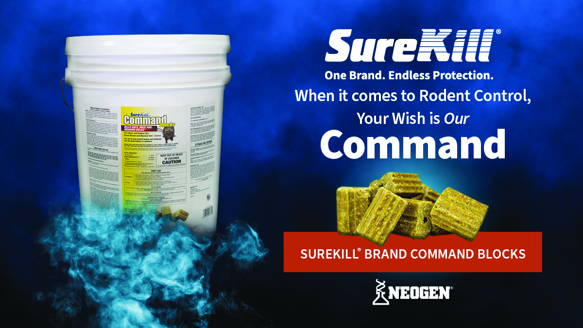 Forshaw_Inc's tweet image. Spend less time re-baiting and more time solving.
SureKill® Command Blocks are made for pest pros who need fast, dependable rodent control that stands up to moisture, weather and time.

#FORSHAW #ProfessionalPestManagement #SureKill #Neogen
