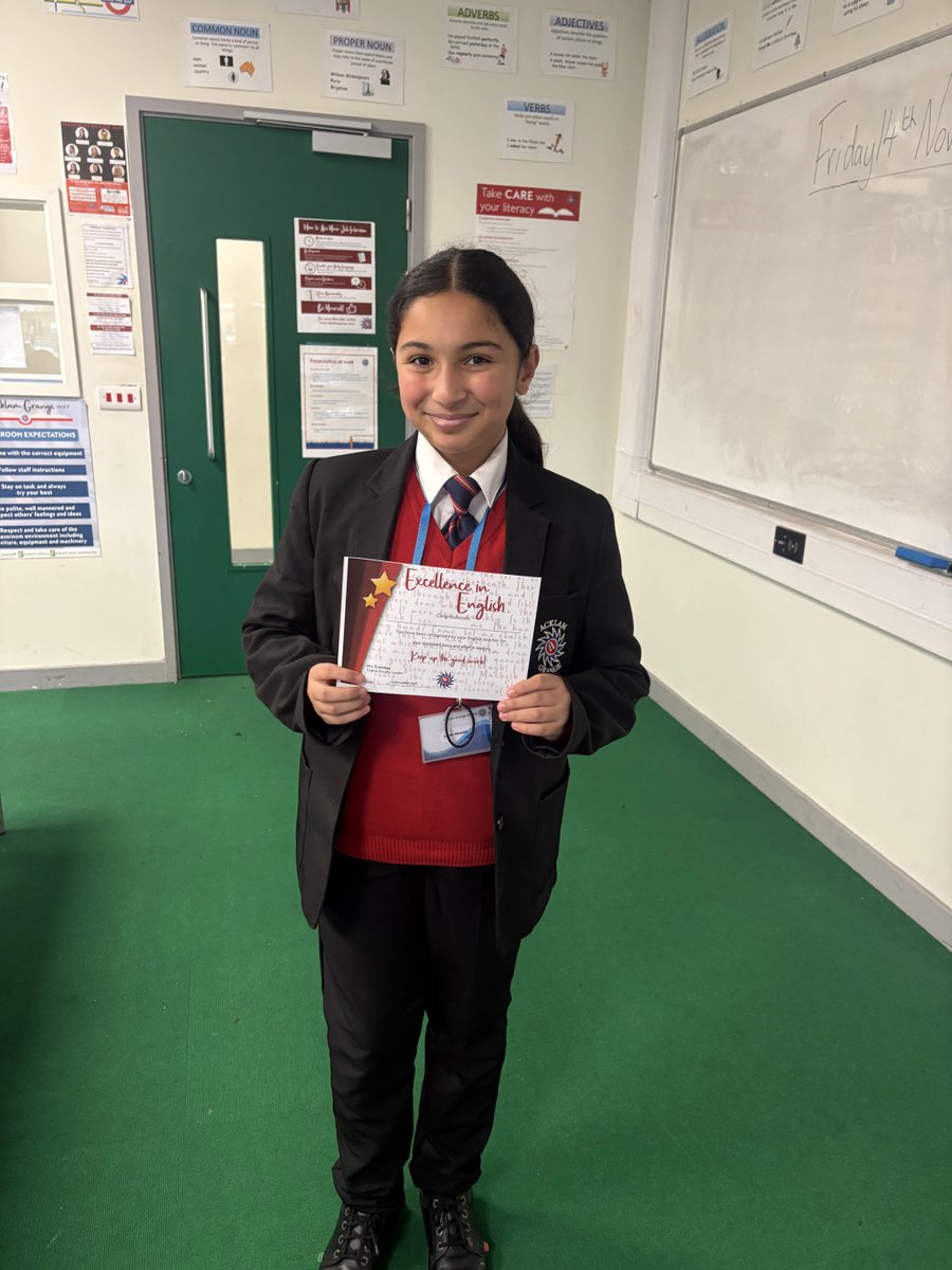 AcklamGrange's tweet image. ✨✍️ Excellence in English ✍️✨

Well done to our students who have received Excellence in English certificates over the past couple of weeks for the amazing work they have been producing and their attitude to learning! 👏