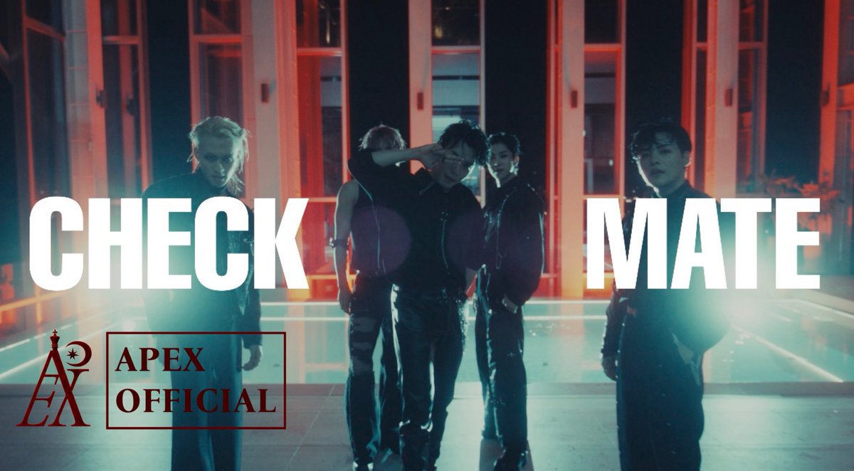 apex5_official's tweet photo. APEX 2nd Single Album [CHECK POINT]
RELEASE

'CHECKMATE' MV
🔗 https://t.co/BRC1q7JI62

Lyrics by 차쿤 (TWLV), SANUL (TWLV), YOMU 
Composed by 차쿤 (TWLV), 1LLEVEN (TWLV), SANUL (TWLV), LEVI
Arranged by 1LLEVEN (TWLV)

#APEX #에이펙스
#CHECK_POINT #CHECKMATE https://t.co/zY2rY6JuNF