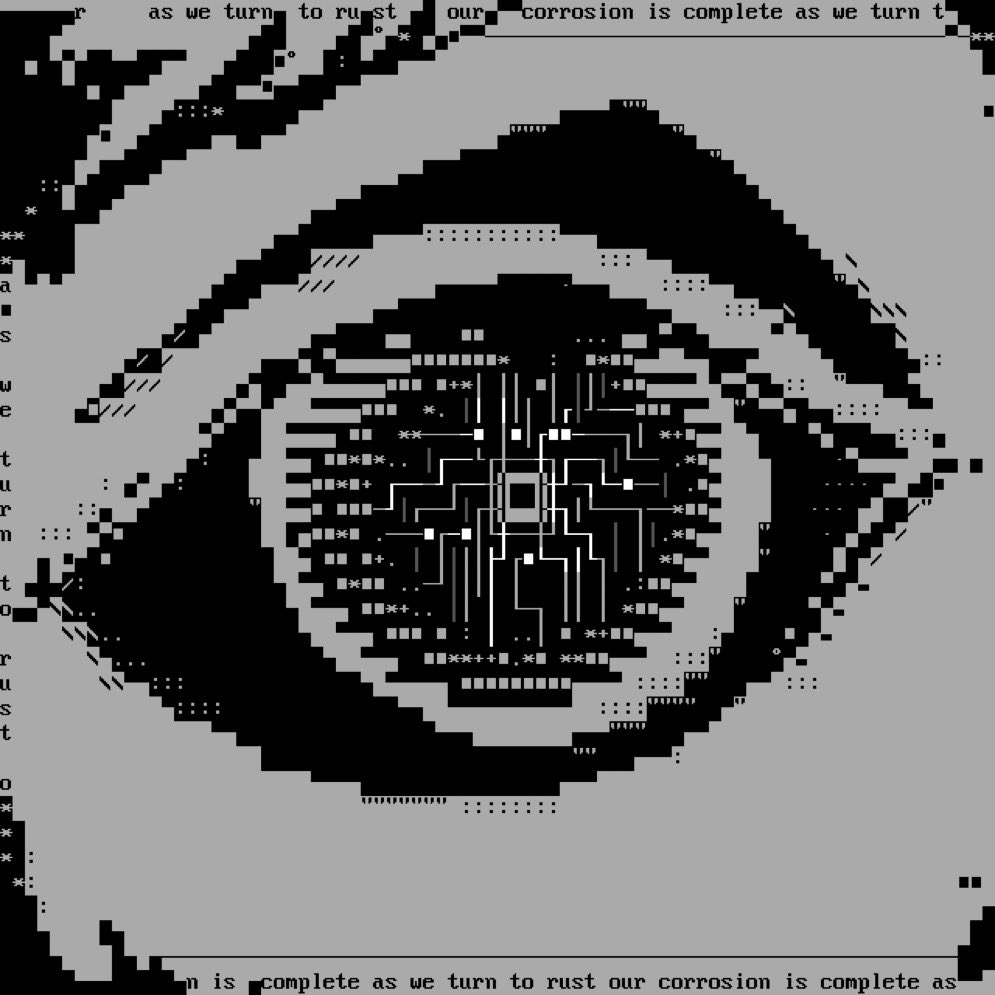 IceSolst's tweet image. Incredible ANSI art by @mavenmob