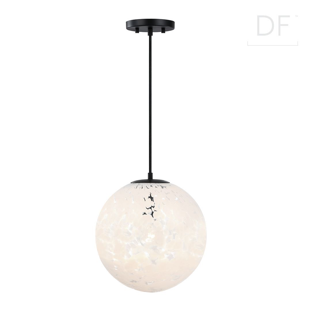 Circo pendant by DF pairs a sleek matte black finish with a unique white art glass shade, creating a look that’s both bold &amp; versatile. Perfect for foyers, dining areas, bedrooms, or living spaces
#Circo #PendantLight #ModernLighting #LightingInspo #HomeDecor #DesignersFountain