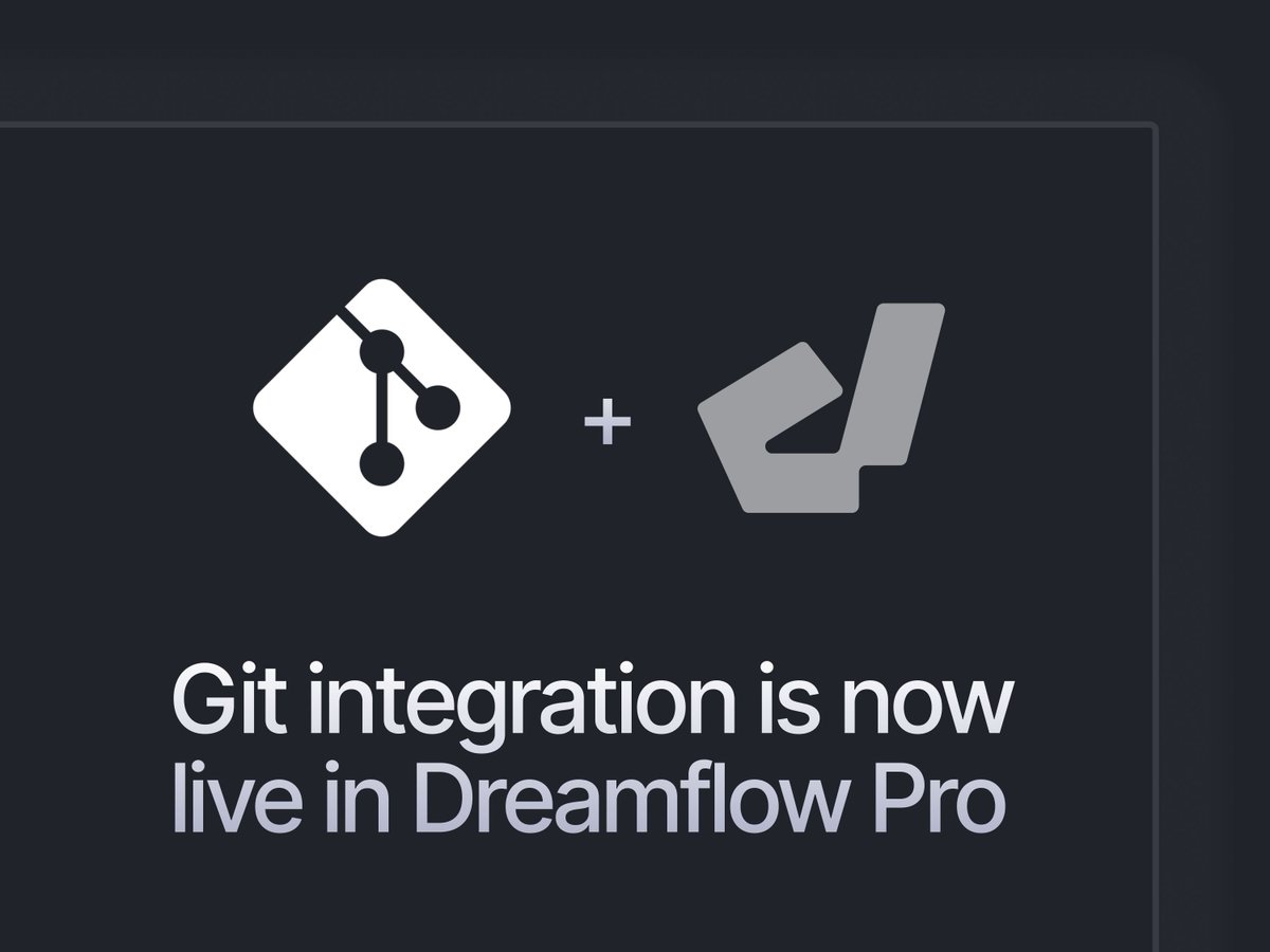 DreamflowApp's tweet image. You asked for it and it’s here.
Git integration is now live in Dreamflow Pro 🎉

Import your existing Flutter repo, see changes as you switch between prompt, builder, and code, and use Dreamflow on the codebase you already ship.

👉 dreamflow.app