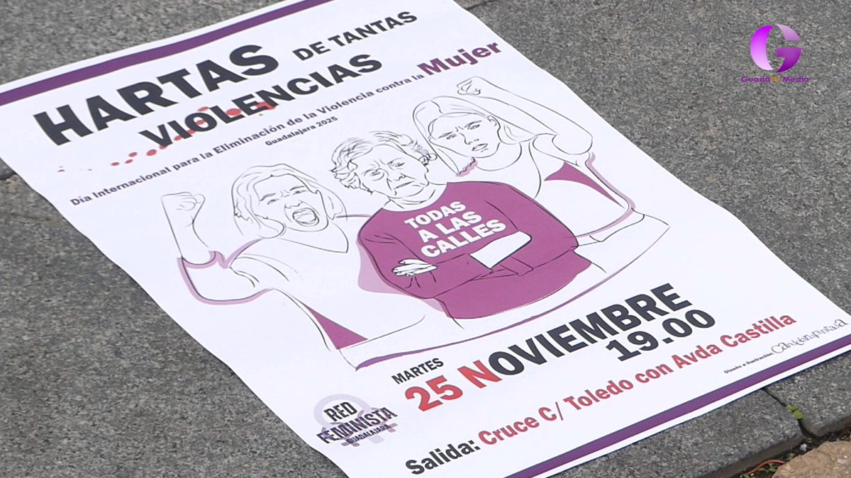 La Red Feminista pide masiva participacion en la manifestación del 25 N <a href="/RedFeministaGU/">Red Feminista de Guadalajara, Ni Un Paso Atrás</a> 
youtu.be/stNFMCDuiy4