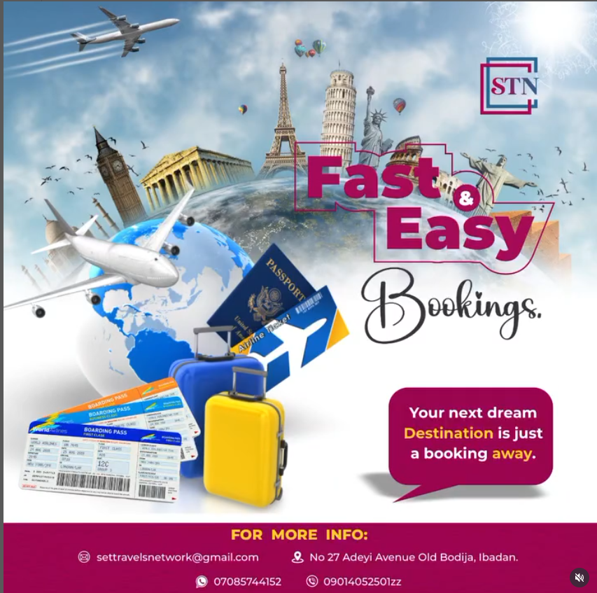 _SetTravels's tweet photo. Ready to explore the world?

Your dream destination is just a booking away! With Fast &amp; Easy Bookings, we make your travel plans effortless. 
Let’s make your travel dreams come true!
#TravelMadeEasy #SetTravelsNetwork #EasyBookings #AdventureAwaits #TravelGoals https://t.co/5NB4EsKs0J