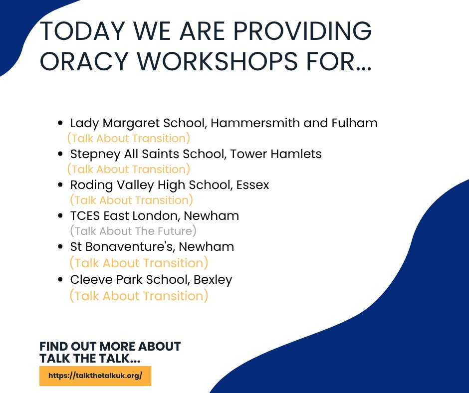 talkthetalkUK's tweet image. Today&apos;s workshops!

@StepneyAS 
@TCESgroup 
@stbons 
@cleeveps 
@JPFoundation 

#oracy #primarytosecondary #employability #confidentcommunication #interviewskills #talkthetalkuk #talkthetalk