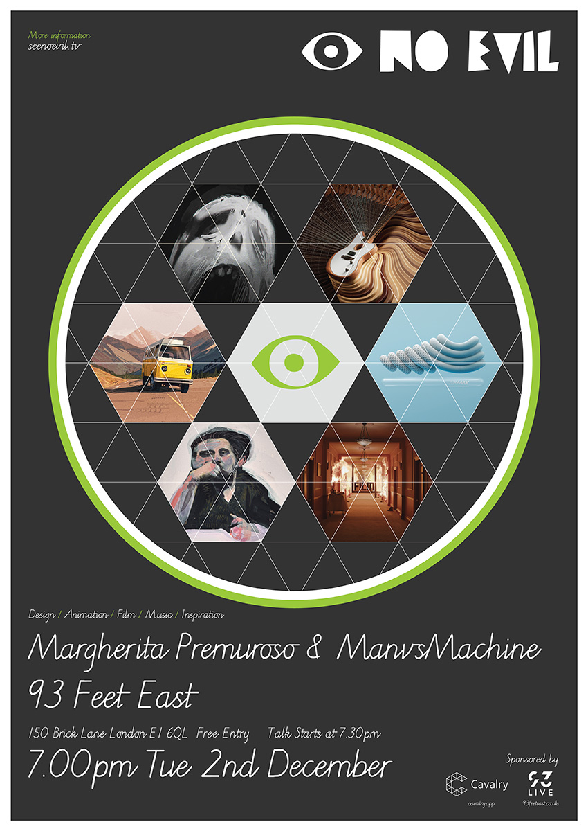Who: Margherita Premuroso &amp; <a href="/Man_vs_Machine/">ManvsMachine</a>
When: 7pm Tuesday 2nd December
Where: <a href="/93FeetEast/">93FeetEast</a>