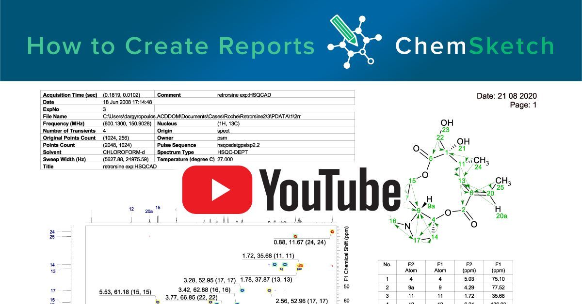 ACDLabs's tweet image. We've created a tutorial on how to use our #ChemSketch software to generate customizable reports tailored to your specific areas of interest.
 
Watch here to get the most out of your ChemSketch reports: buff.ly/6Lcj0zk 
 
#pharma