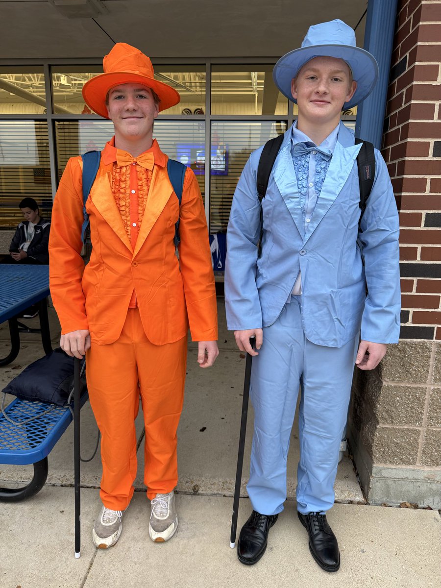 We dress up for home games! #dumbanddumber