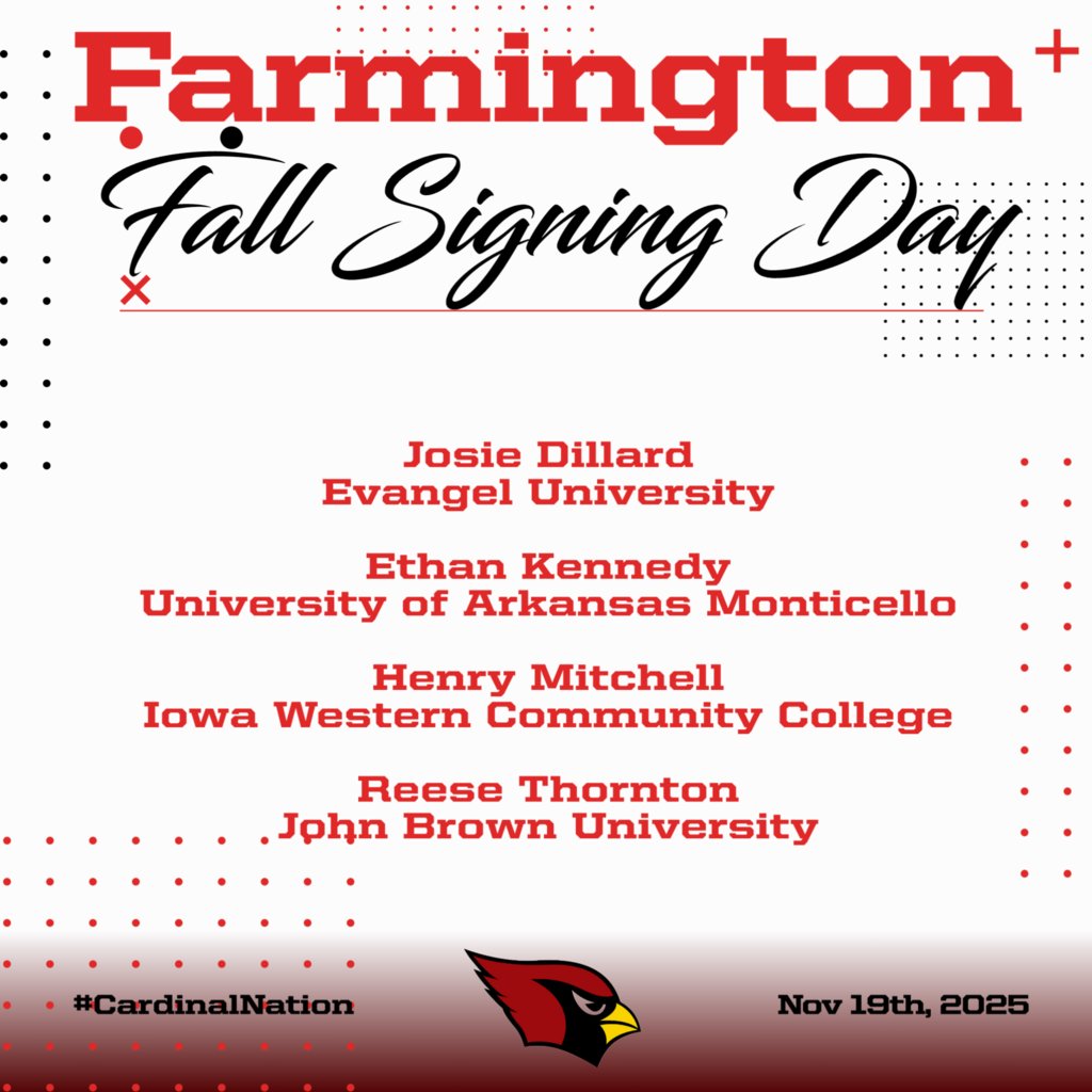 Join us today for our Fall Signing Ceremony at Cardinal Arena at 1:30 PM! #Cardinalnation