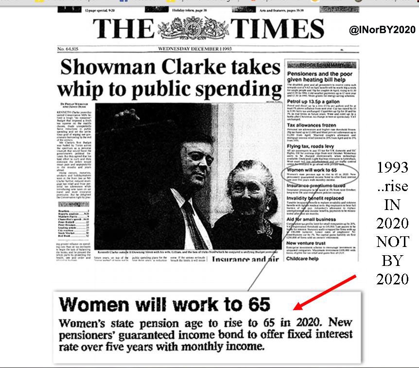 frances_email's tweet image. And had you read the Times you would have thought the changes did not take place until 2020 @patmcfaddenmp #50swomen #waspi