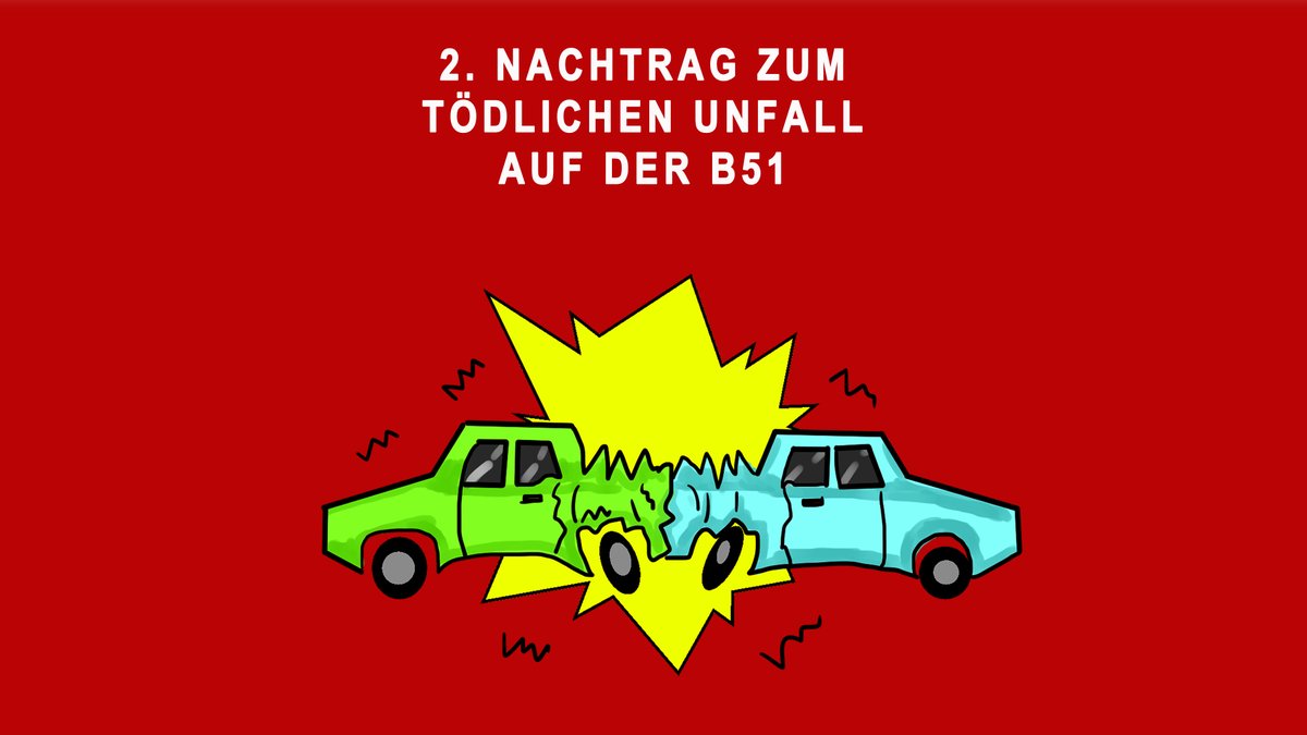 2. Nachtragsmeldung dea Polizeipräsidiums Trier bezüglich der Vollsperrung der B51 Bitburg-Trier
"Tödlicher Verkehrsunfall auf der B51
Gestern Morgen, gegen 9:40 Uhr, ereignete sich auf der B51 zwischen Trier und Bitburg, in Höhe Windmühle, ein tödlicher Verkehrsunfall zwischen