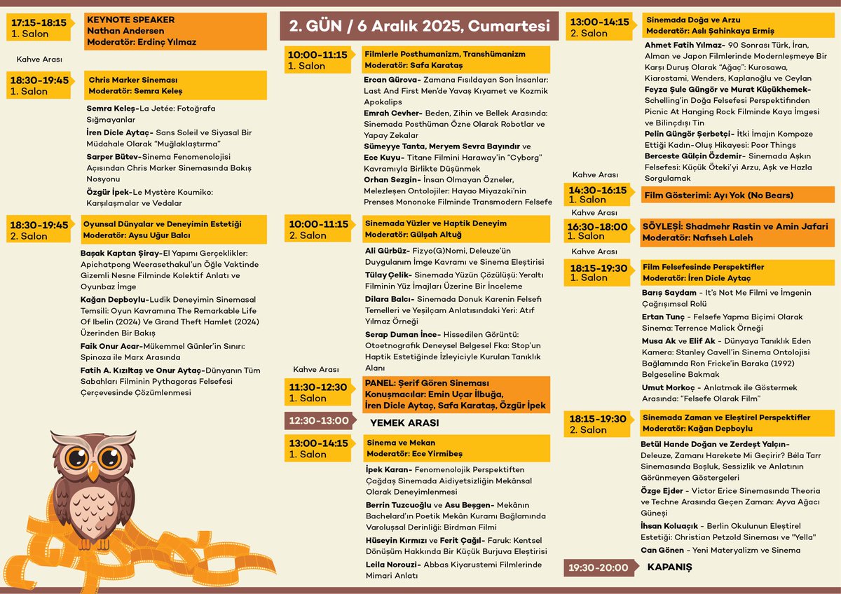 🔸 8. Uluslararası Sinema ve Felsefe Sempozyumu Programına buradan ulaşabilirsiniz.

🔸You can reach the 8th International Cinema and Philosophy Symposium program here.

📍Ankara Kent Konseyi, Kızılay, Atatürk Blv. No:18, Ankara 
#sinema #turizmbakanligi