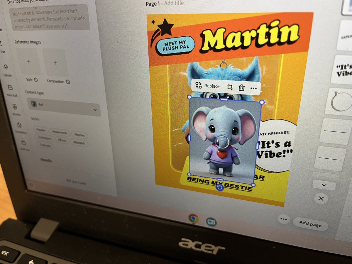 MsHaughs's tweet image. Great discussions &amp;amp; questions about A.I. this past week in my 4th-6th grade classes, as we practice prompting to generate images in @AdobeExpress ! 

Love Ss thoughtful questions about the ethics, safety &amp;amp; environmental impacts of artificial intelligence tech.
#CSed #CSforAll