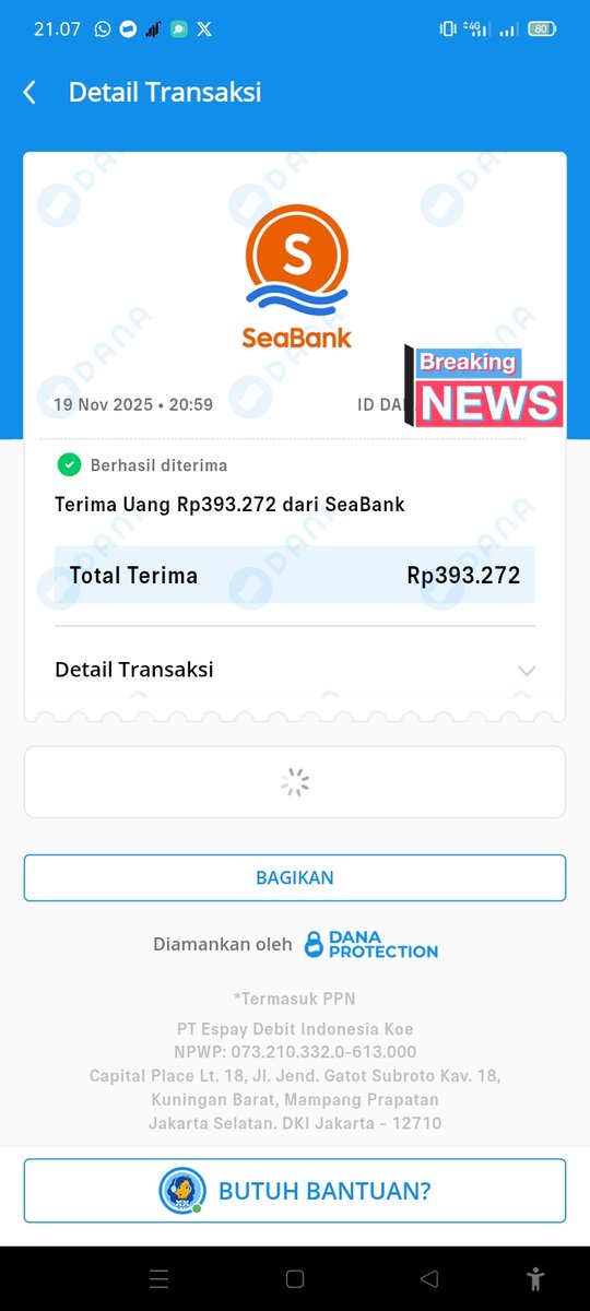 SatSetwin_'s tweet image. @ConvertCryptoID Makasih bang dah bantu cv sat set bener sukses selalu bang #ConvertCryptoIDtesti
