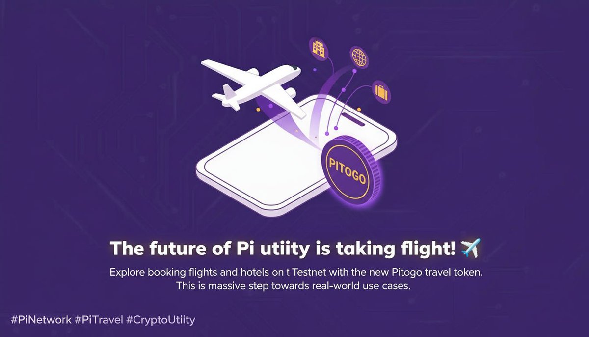 🔥The future of Pi utility is taking flight! ✈️ You can now explore booking flights and hotels on the Testnet with the new Pitogo travel token. This is a massive step towards real-world use cases. What's the first destination on your list❓ #PiNetwork