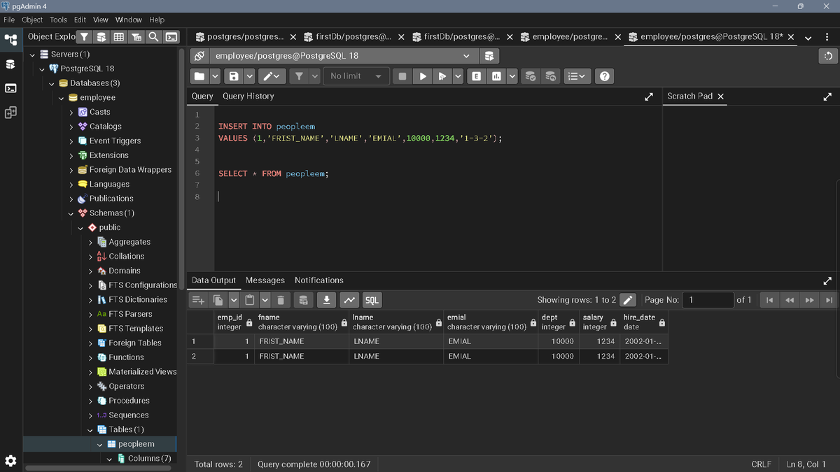 Jashanpree43774's tweet image. #day47 of learning development 
✅started learning PostgreSQl 
#100daysOfCoding #learning #development #sql #software