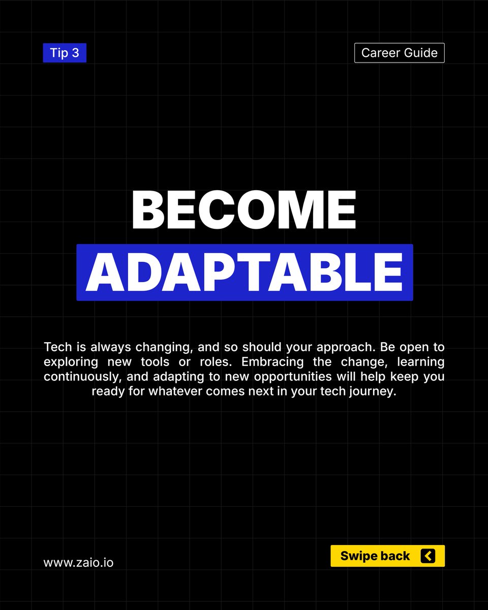 zaiotech's tweet image. Decide with Confidence 💡

Choosing a tech career doesn’t have to be confusing.

Explore, connect, and take steps toward a path that fits your skills &amp;amp; passions. 🚀

#TechCareer #CareerTips #FutureInTech #LearnTech #ZaioLearning #DigitalSkills #CareerGrowth