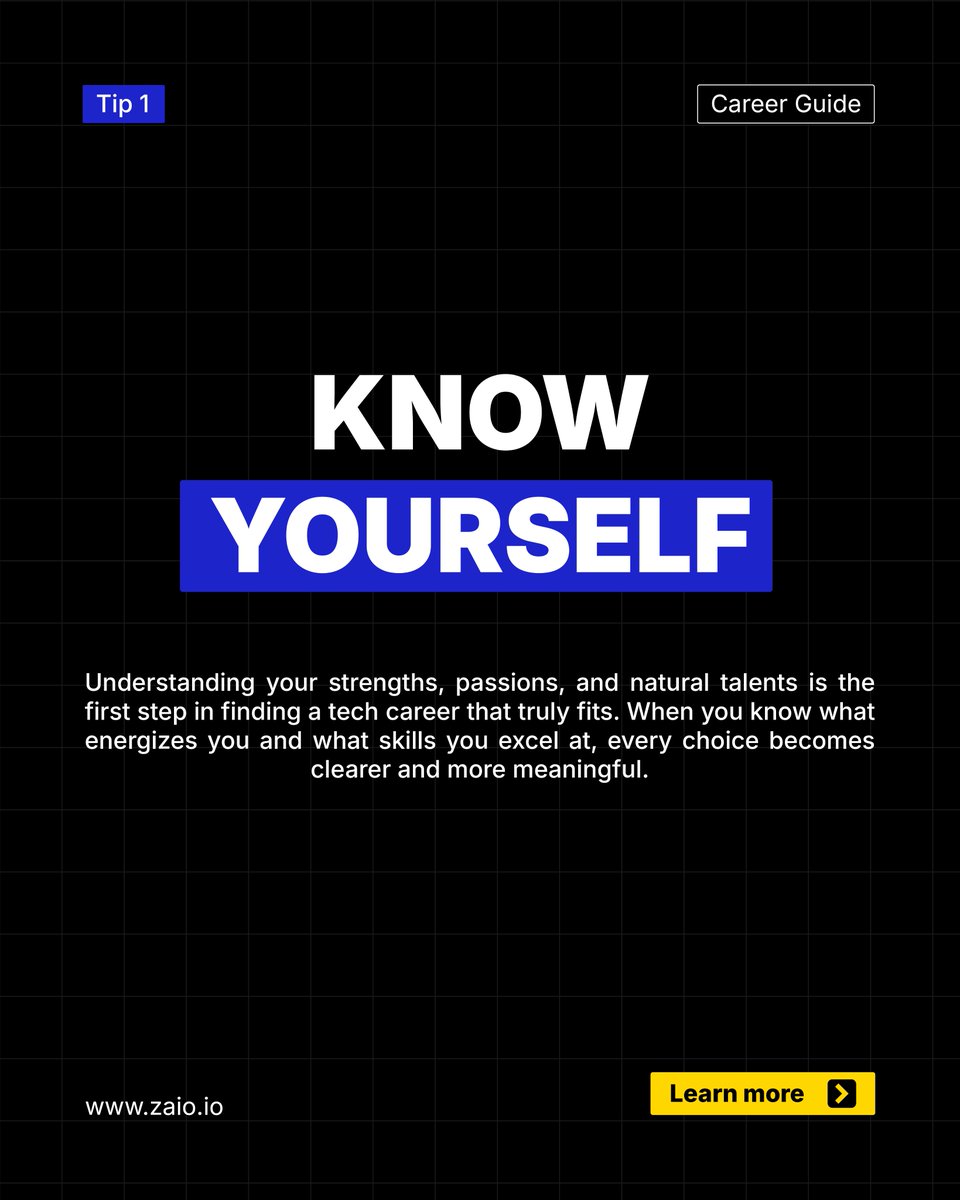 zaiotech's tweet image. Decide with Confidence 💡

Choosing a tech career doesn’t have to be confusing.

Explore, connect, and take steps toward a path that fits your skills &amp;amp; passions. 🚀

#TechCareer #CareerTips #FutureInTech #LearnTech #ZaioLearning #DigitalSkills #CareerGrowth