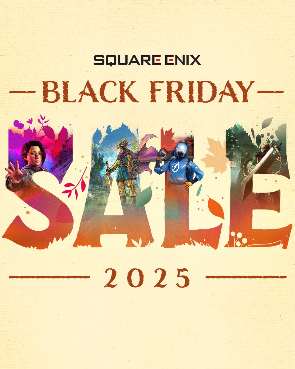 Les feuilles chutent... comme les prix ! C'est le moment de profiter de nos promos Black Friday pour faire de grosses économies sur notre catalogue Steam !

store.steampowered.com/publisher/squa…