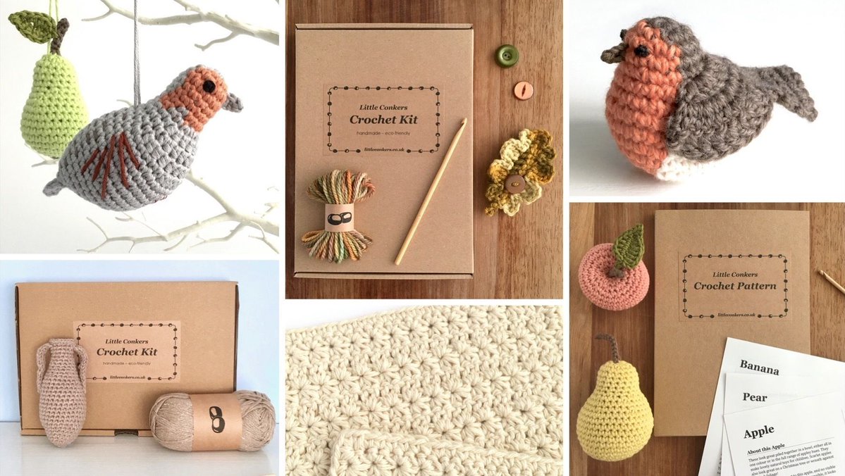 LittleConkers's tweet image. All my clear, fully-illustrated patterns and eco-friendly crochet kits come with my full support if you have any questions. littleconkers.etsy.com 
#Crochet #LearnToCrochet