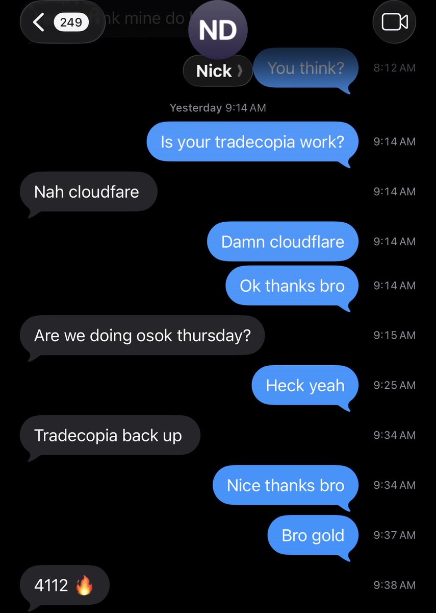 My guy <a href="/NickDoesFutures/">Nick</a> giving free text signals the day before the move happens. I will sell his phone number for the right price lol!!!