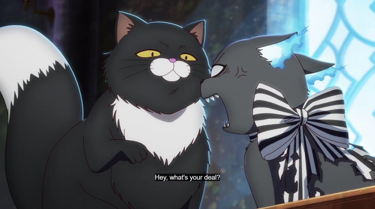 kh4thy's tweet image. Grim have a beef with Lucius 😭😭 aww