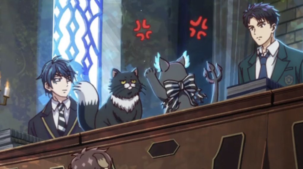 kh4thy's tweet image. Grim have a beef with Lucius 😭😭 aww