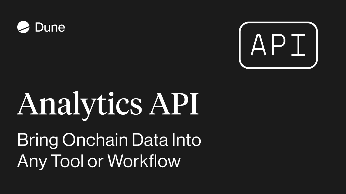 Dune's tweet image. 🎙️ Live from #DuneCon25:

Your quality of life is about to change on Dune.

Check out our Analytics API improvements and newly added endpoints:
✅ Full revamp of our SDKs for Go, Python, and TypeScript
✅ One call for all usage across credits, storage, and overage
✅ Full query…