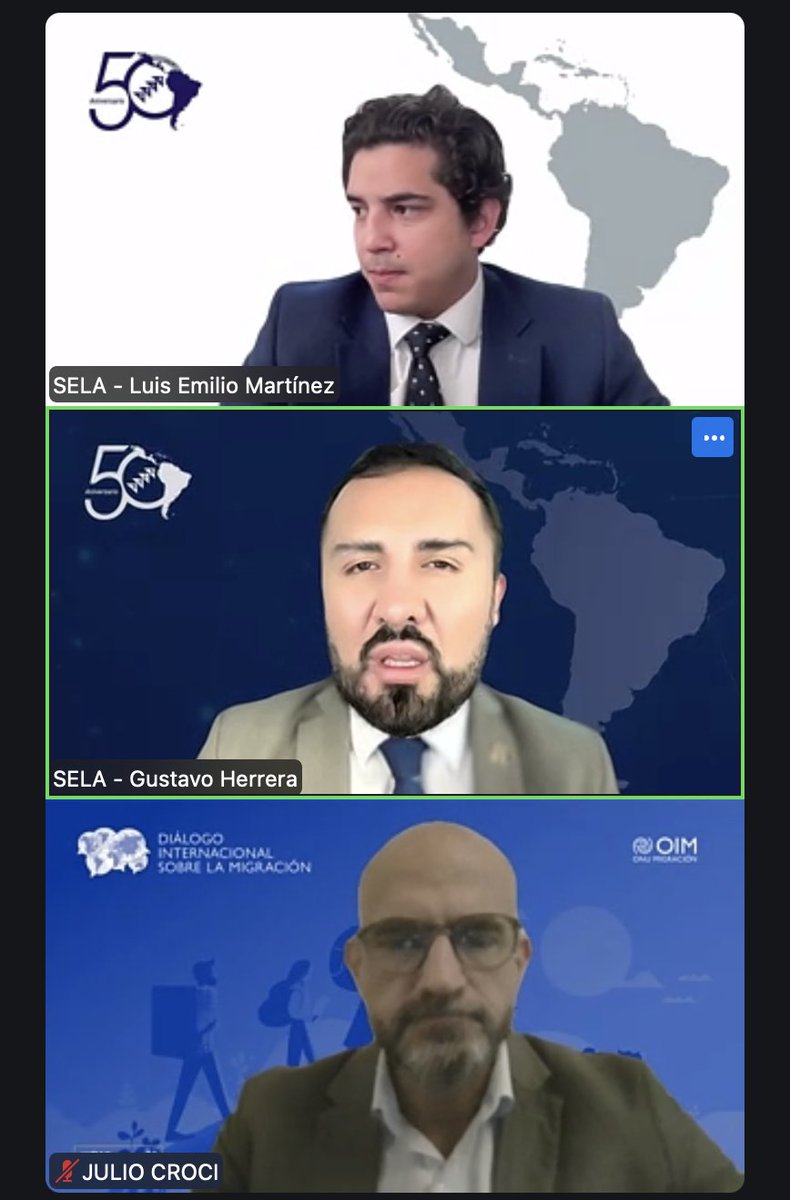 SELAInforma's tweet image. 🌎 #AHORA | Con el fin de continuar fortaleciendo las capacidades técnicas de los funcionarios de los Estados miembros, el #SELA, en alianza con la @OIM_LAC, da inicio a la III Edición de la Capacitación Virtual sobre Datos Migratorios 🤝

🔷 Esta tercera edición incorporará…