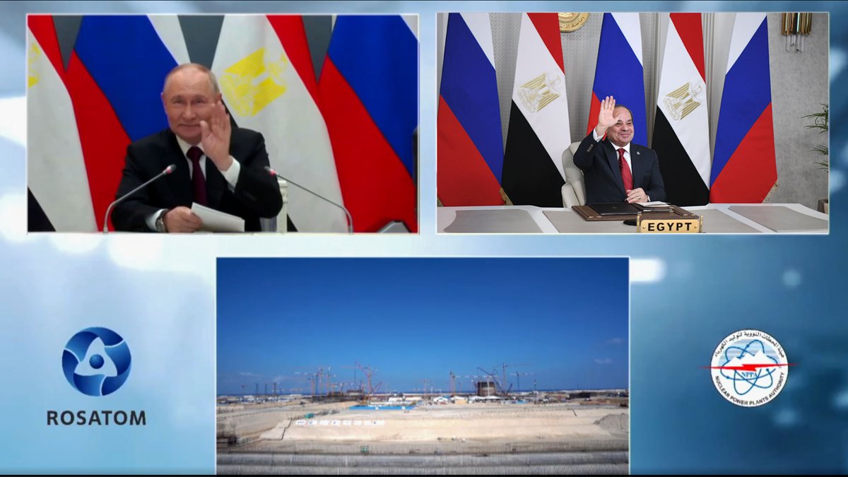 EGPresidency_AR's tweet image. الرئيس عبد الفتاح السيسي والرئيس الروسي يشاركان في مراسم تركيب وعاء ضغط المفاعل للوحدة النووية الأول

 tinyurl.com/2ysuvkub 

#السيد_الرئيس_عبدالفتاح_السيسي 
#الجمهورية_الجديدة 
#موقع_الرئاسة