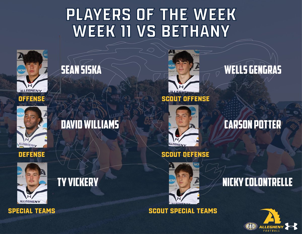 Allegheny Football tweet media