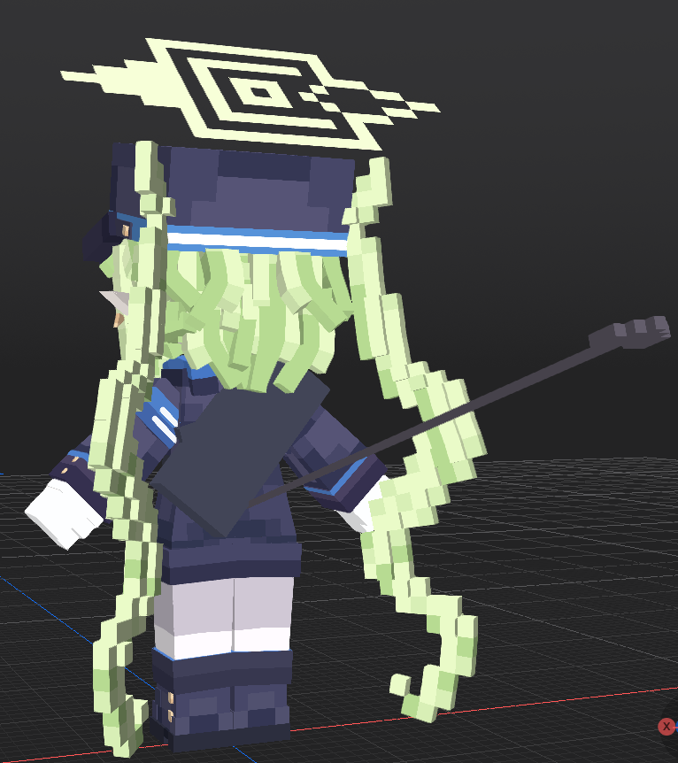 ichrisation's tweet image. &quot;Pyahahaha!&quot;

Tachibana Nozomi. Ok, now what?

#modelbench #mineimator #minecraft #ブルアカ #BlueArchive #3dart #3dartwork #3dmodeling #ArtistOnTwitter