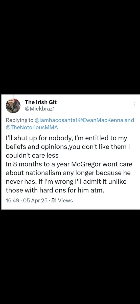 Mickbraz1's tweet image. I took some abuse for what I said about mcgregor and the videos I made about him. It&apos;s now over 6 months ago, and nobody is back to tell me I was wrong.