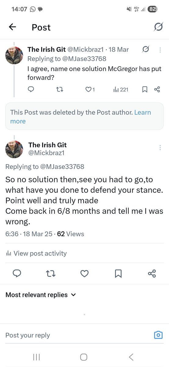 Mickbraz1's tweet image. I took some abuse for what I said about mcgregor and the videos I made about him. It&apos;s now over 6 months ago, and nobody is back to tell me I was wrong.